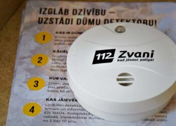 Tikai katrā trešajā mājoklī uzstādīts dūmu detektors