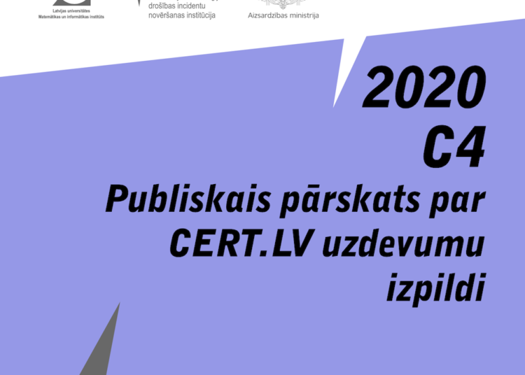 CERT publicējis darbības pārskatu par 2020. gada 4. ceturksni