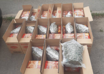 Par narkotisko vielu realizāciju lielos apmēros Valsts policija aiztur divus vīriešus, pie kuriem atrod 20 kilogramus marihuānas