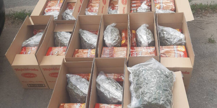 Par narkotisko vielu realizāciju lielos apmēros Valsts policija aiztur divus vīriešus, pie kuriem atrod 20 kilogramus marihuānas