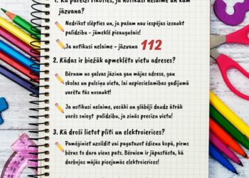 Pirms mācību gada sākuma atgādiniet bērniem par drošību