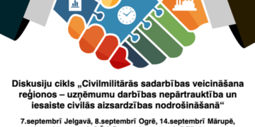 Aicina uz diskusiju ciklu “Civilmilitārās sadarbības veicināšana reģionos – uzņēmumu darbības nepārtrauktība un iesaiste civilās aizsardzības nodrošināšanā” Aicina uz diskusiju ciklu “Civilmilitārās sadarbības veicināšana reģionos – uzņēmumu darbības nepārtrauktība un iesaiste civilās aizsardzības nodrošināšanā”