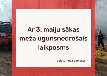 Meža ugunsnedrošais laikposms sākas 3. maijā
