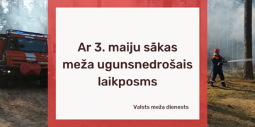 Meža ugunsnedrošais laikposms sākas 3. maijā Meža ugunsnedrošais laikposms sākas 3. maijā