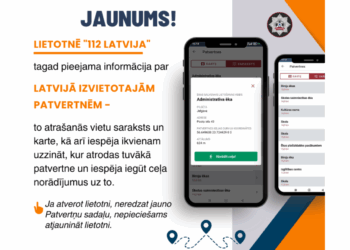 Lietotnē “112 Latvija” tagad pieejama informācija par tuvākajām patvertnēm