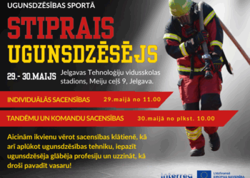 Ceturtdien un piektdien Jelgavā norisināsies Baltijas valstu čempionāts ugunsdzēsības sportā „Stiprais ugunsdzēsējs”