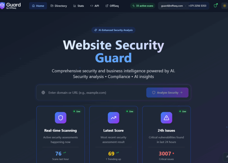 Latvijas uzņēmums laiž pasaulē mākslīgā intelekta kiberdrošības risinājumu — bez maksas un bez reģistrācijas