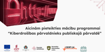 Aicina pieteikties mācību programmā publiskā sektora kiberdrošības stiprināšanai Aicina pieteikties mācību programmā publiskā sektora kiberdrošības stiprināšanai