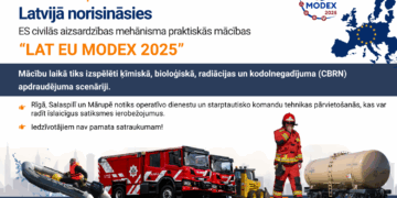 No 9. līdz 12. septembrim Latvijā norisināsies ES civilās aizsardzības mācības “LAT EU MODEX 2025” No 9. līdz 12. septembrim Latvijā norisināsies ES civilās aizsardzības mācības “LAT EU MODEX 2025”