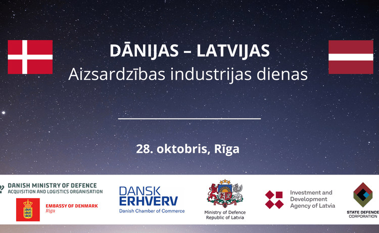 Oktobra nogalē Rīgā notiks Dānijas – Latvijas Aizsardzības industrijas dienas