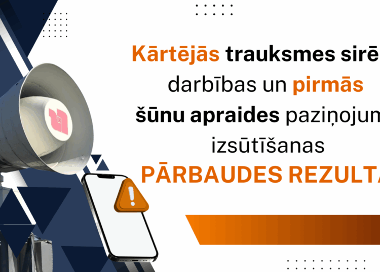 VUGD sniedz atbildi: kāpēc ne visi saņēma šūnu apraides paziņojumu?