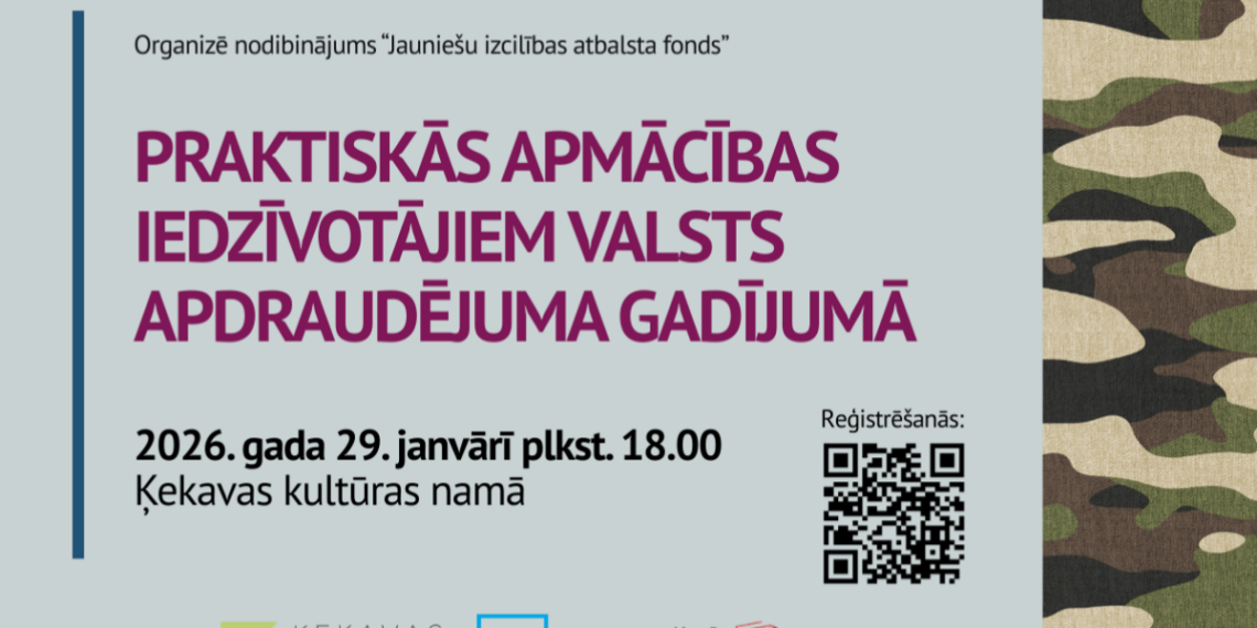 Ķekavā norisināsies praktiskās apmācības iedzīvotājiem rīcībai valsts apdraudējuma gadījumā Ķekavā norisināsies praktiskās apmācības iedzīvotājiem rīcībai valsts apdraudējuma gadījumā